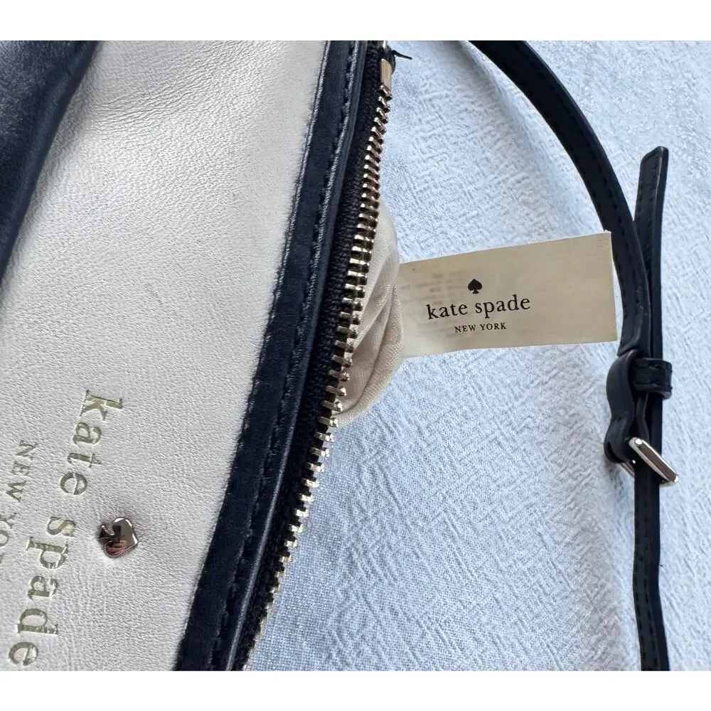 Kate Spade New York Colorblock Crossbody Bag - Black and Ivory